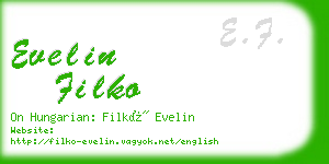 evelin filko business card
